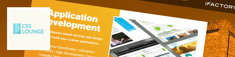 CSS Lounge Showcases iFactory as Site of the Day