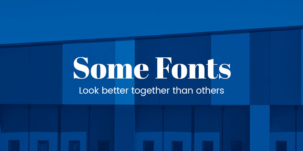 Font Pairing Example